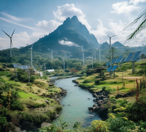 泰山周边，环保与新能源共绘生态新图景